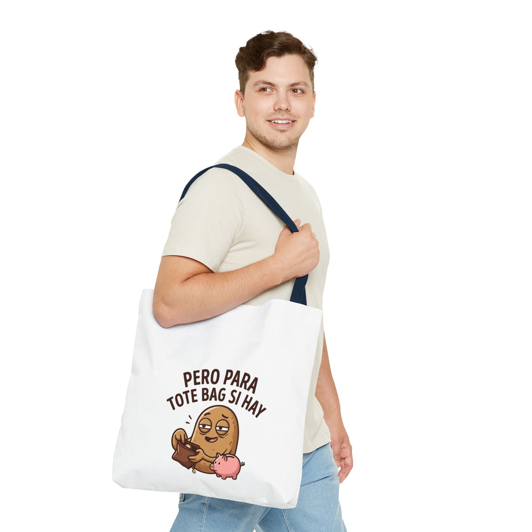 Funny Potato Meme Tote Bag, Couch Potato Gift, Polyester Everyday Carryall
