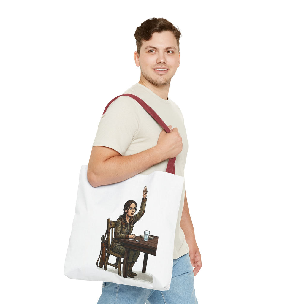 Tote Bag Juego de Hambre Meme, Bolso para el almuerzo oficina, Regalo divertido para compañeros de trabajo, Hunger Games Parody