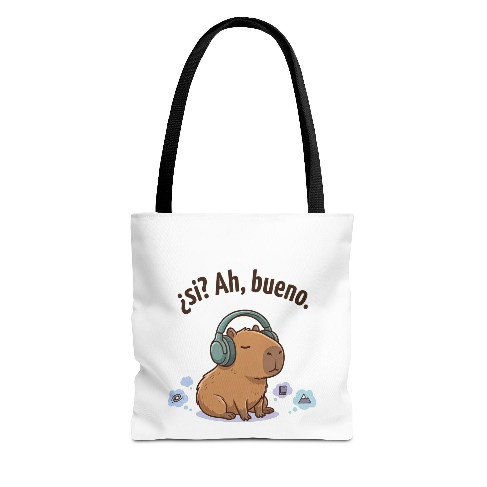 Capybara Tote Bag, ¿Ah, bueno? Meme, Zen Animal Cotton Tote