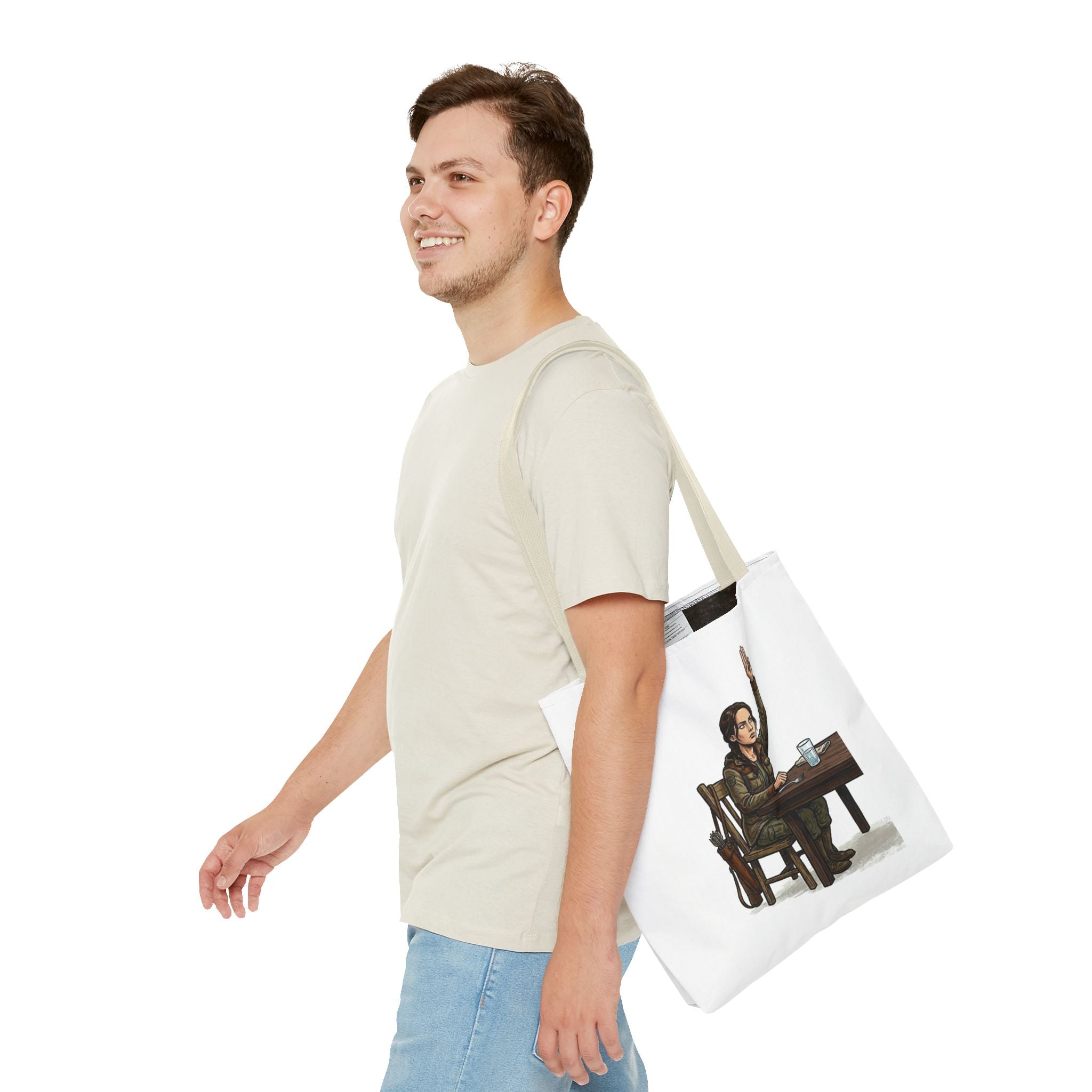 Tote Bag Juego de Hambre Meme, Bolso para el almuerzo oficina, Regalo divertido para compañeros de trabajo, Hunger Games Parody