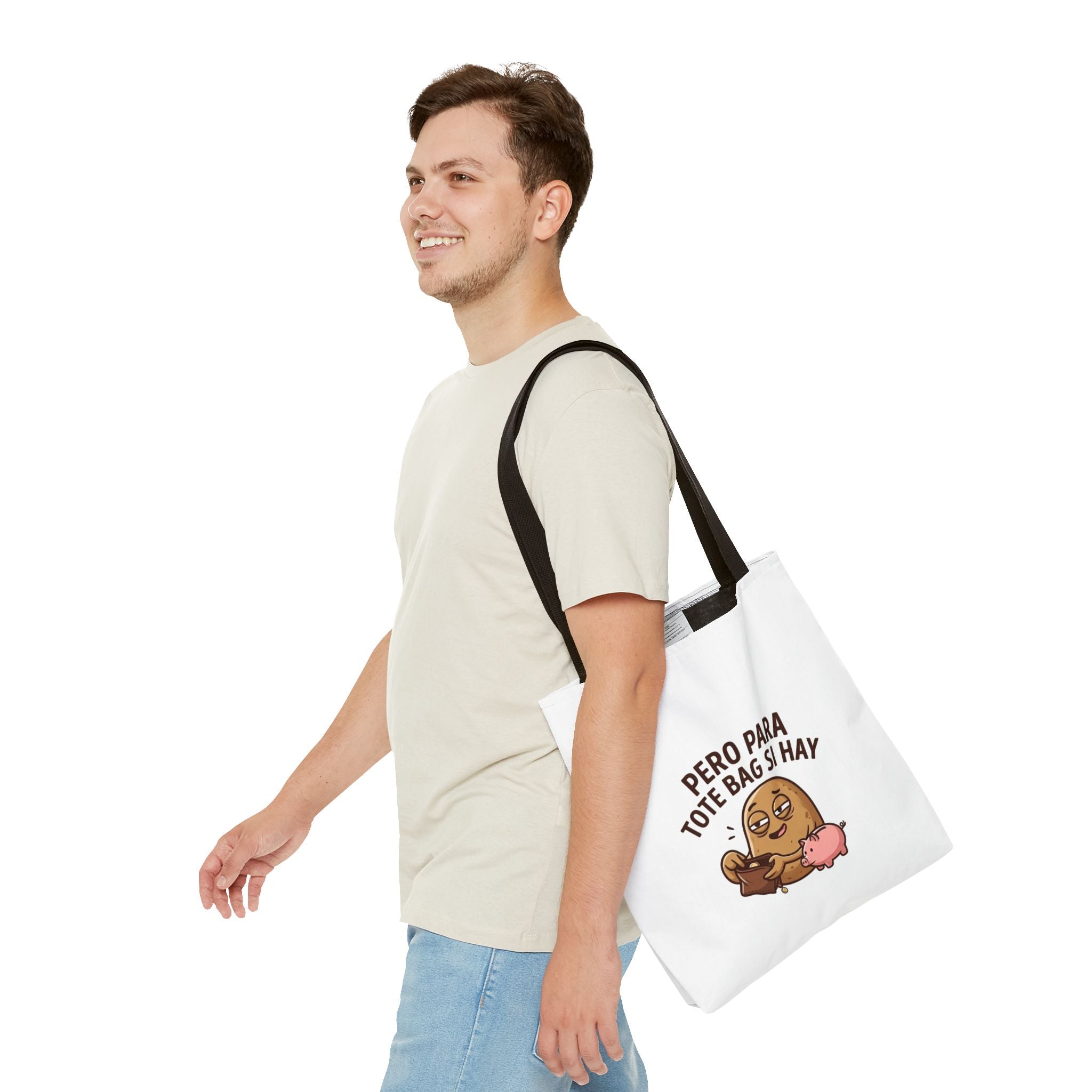 Funny Potato Meme Tote Bag, Couch Potato Gift, Polyester Everyday Carryall