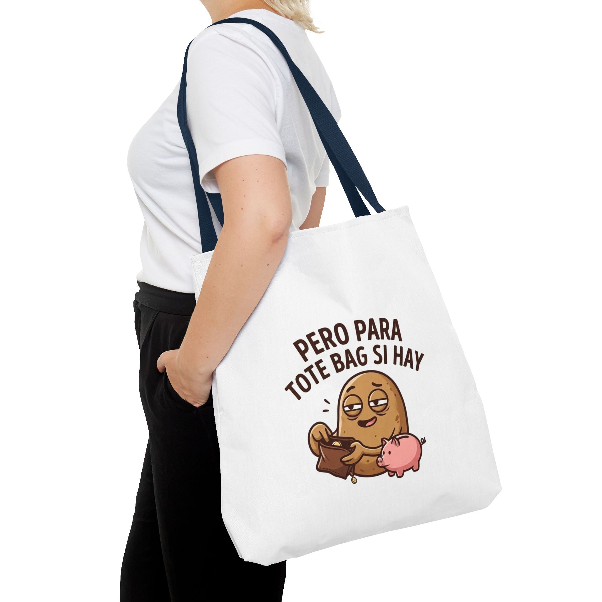 Funny Potato Meme Tote Bag, Couch Potato Gift, Polyester Everyday Carryall