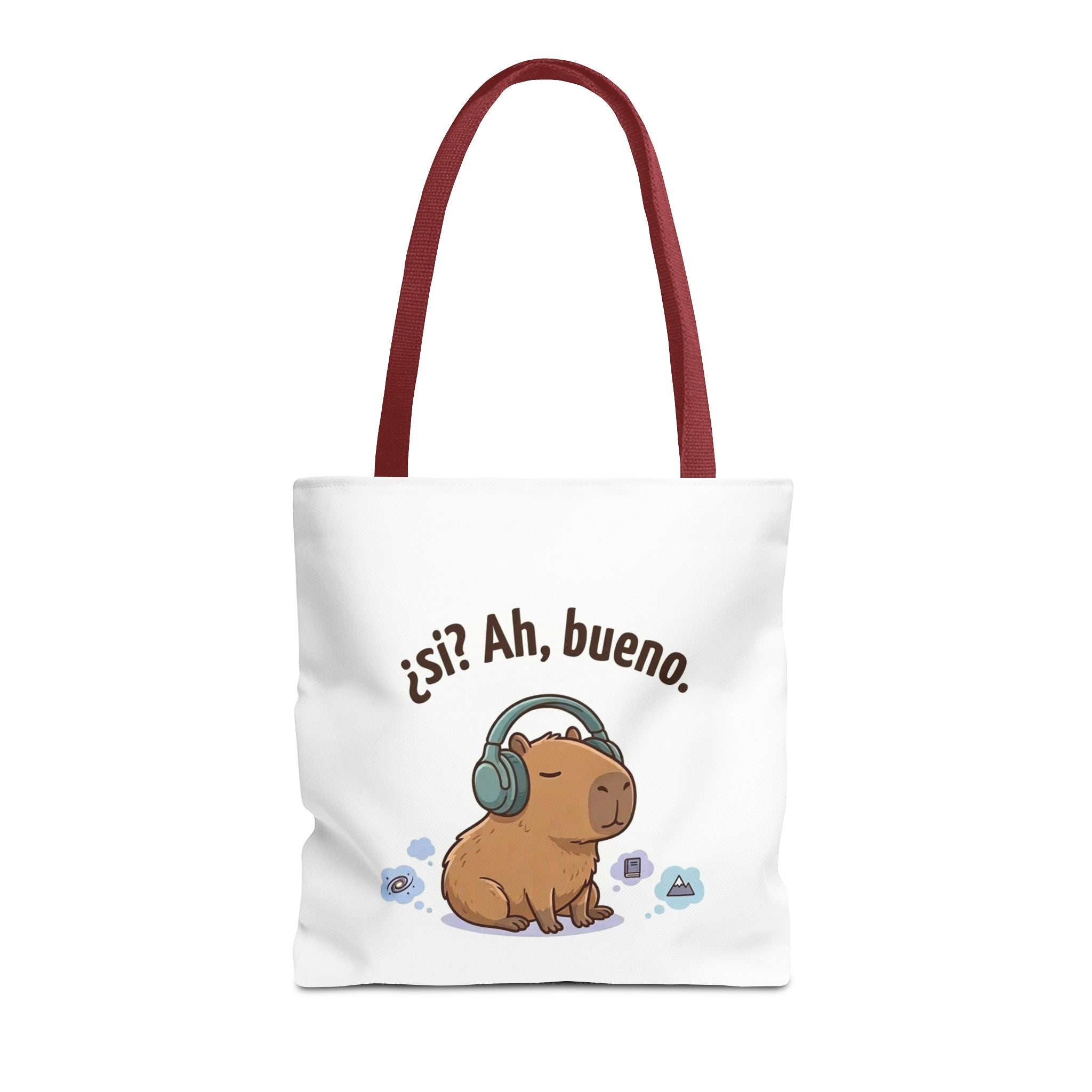 Capybara Tote Bag, ¿Ah, bueno? Meme, Zen Animal Cotton Tote