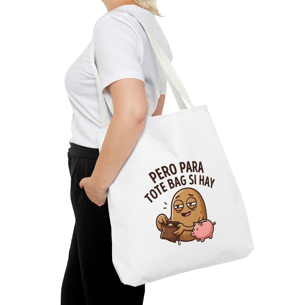 Funny Potato Meme Tote Bag, Couch Potato Gift, Polyester Everyday Carryall