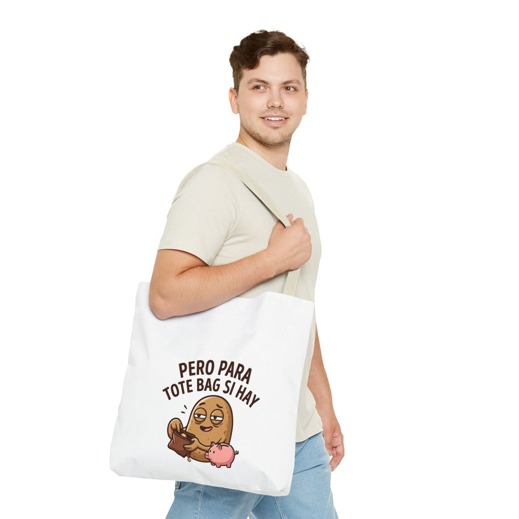 Funny Potato Meme Tote Bag, Couch Potato Gift, Polyester Everyday Carryall