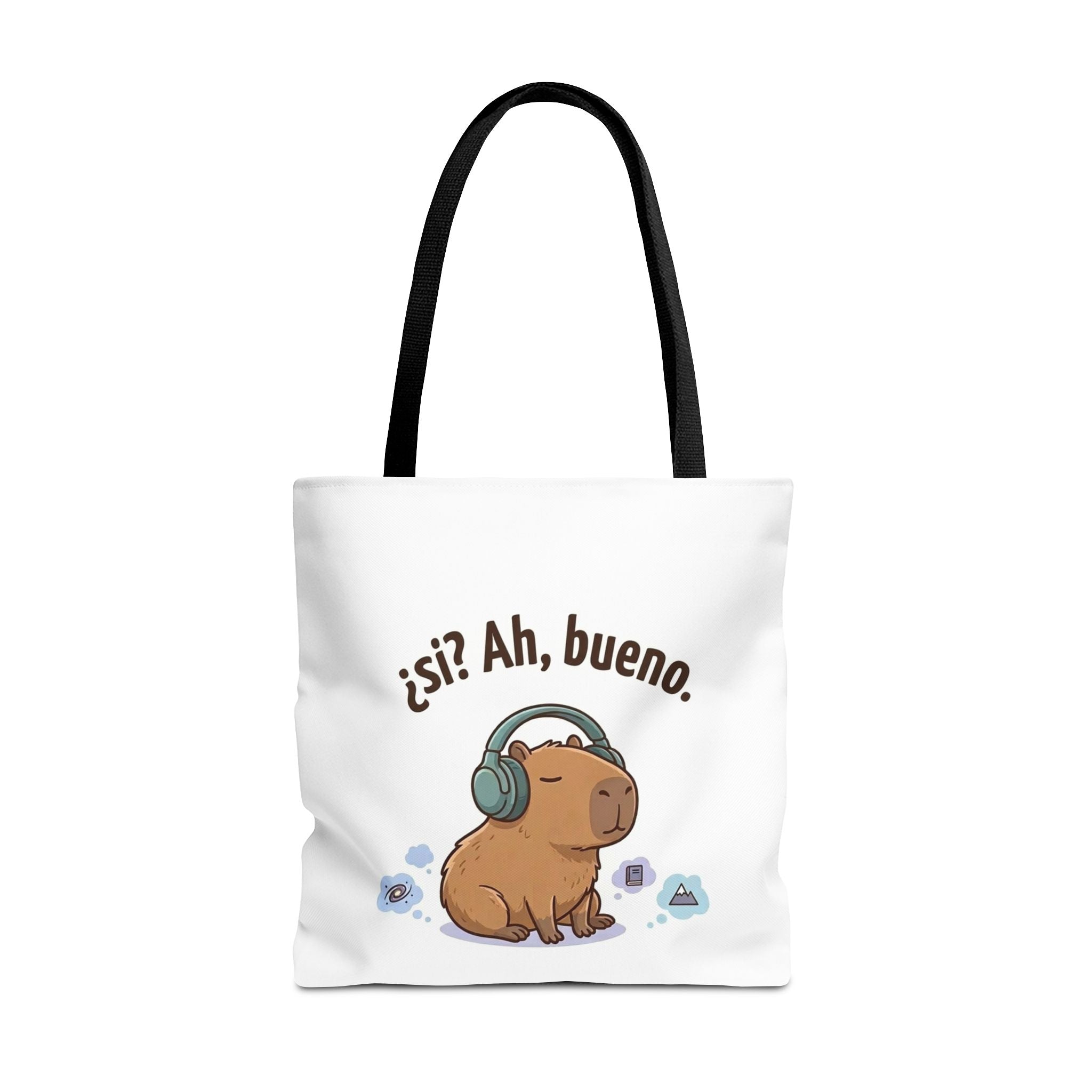 Capybara Tote Bag, ¿Ah, bueno? Meme, Zen Animal Cotton Tote