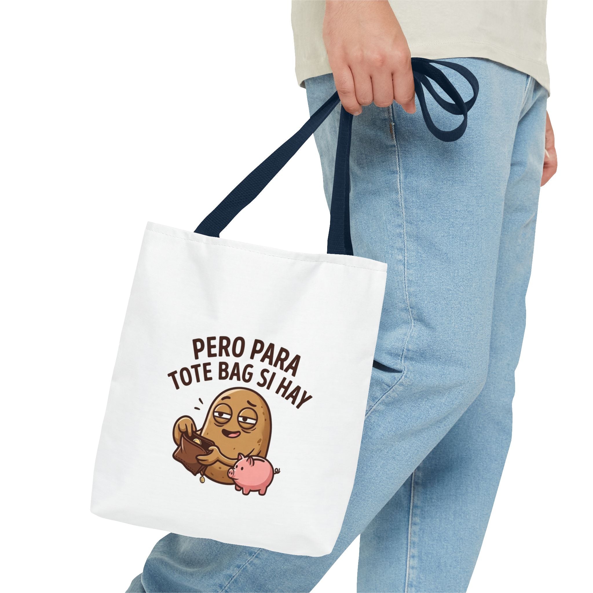 Funny Potato Meme Tote Bag, Couch Potato Gift, Polyester Everyday Carryall