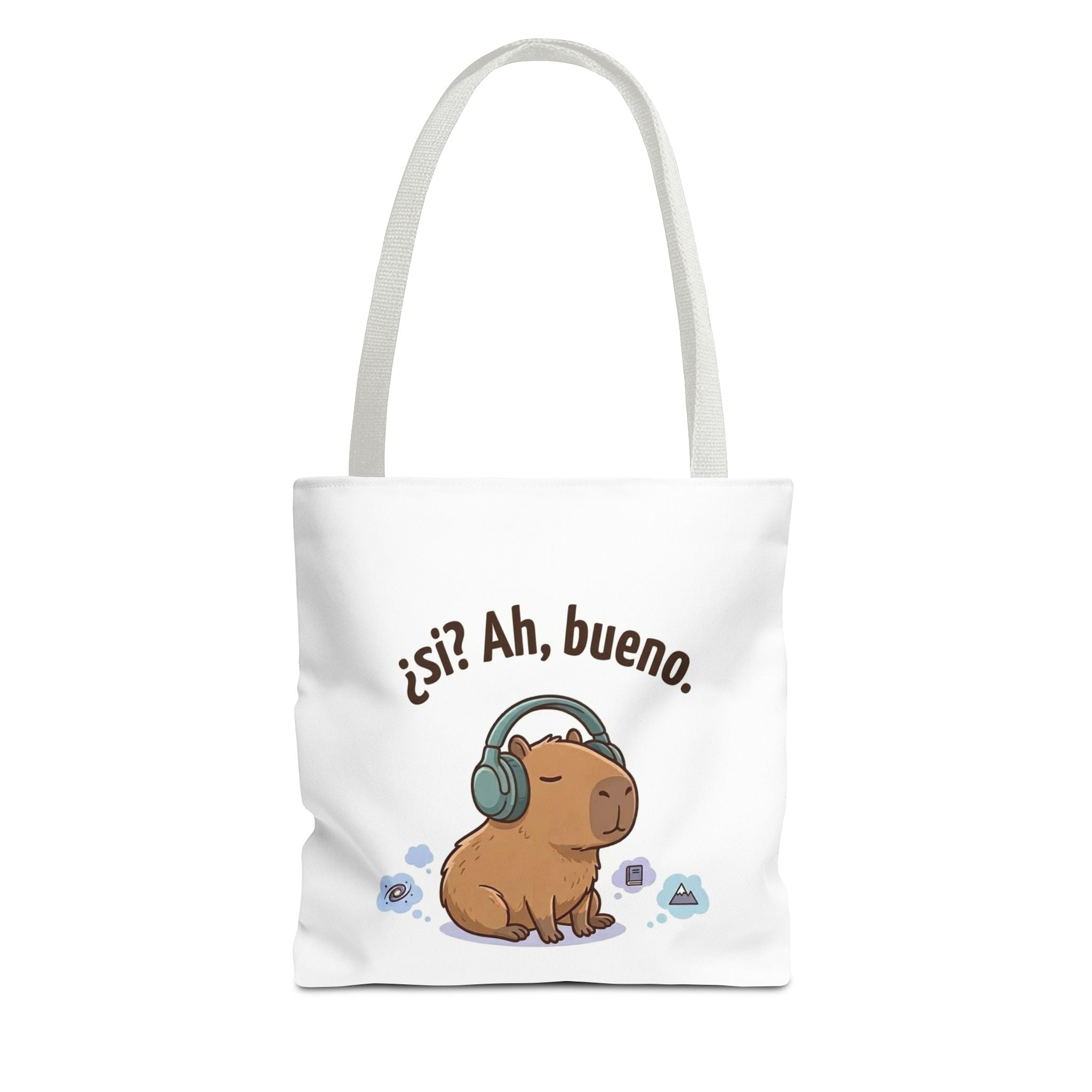 Capybara Tote Bag, ¿Ah, bueno? Meme, Zen Animal Cotton Tote