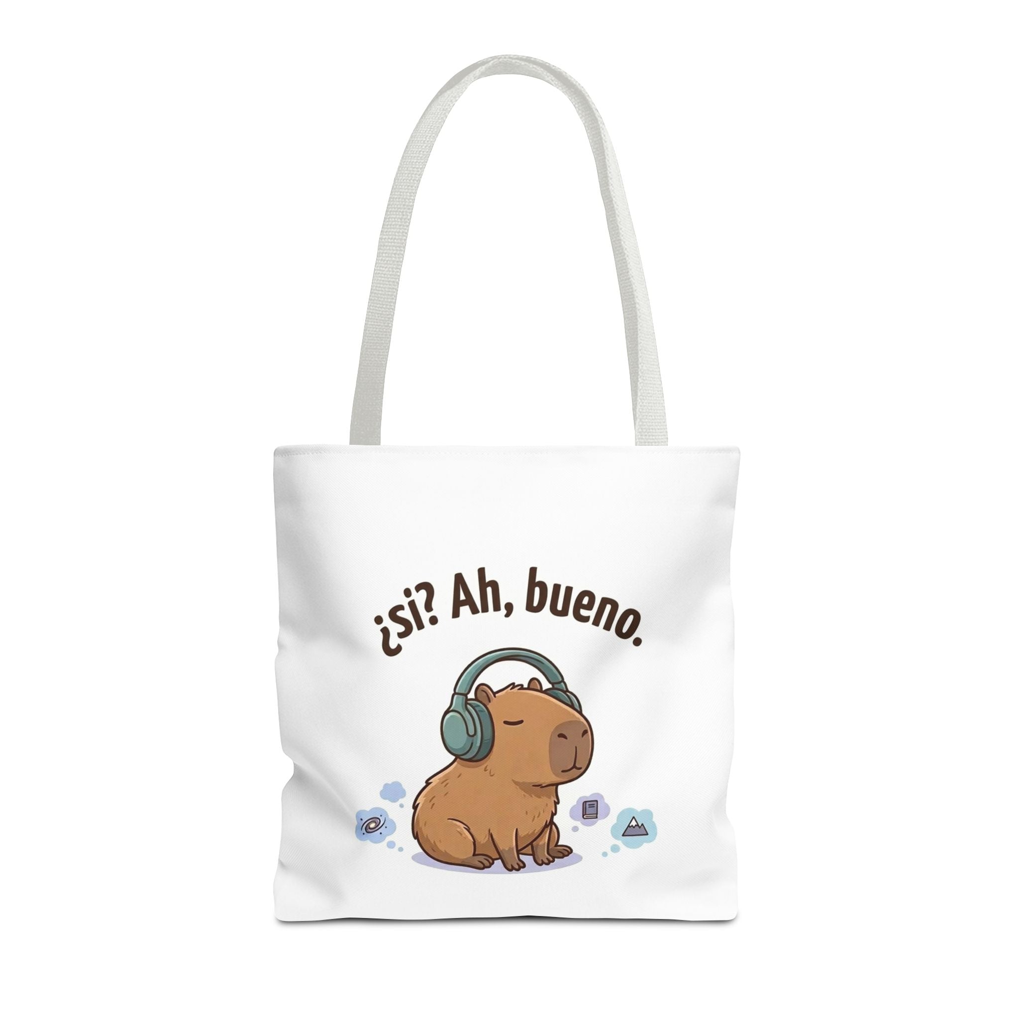 Capybara Tote Bag, ¿Ah, bueno? Meme, Zen Animal Cotton Tote