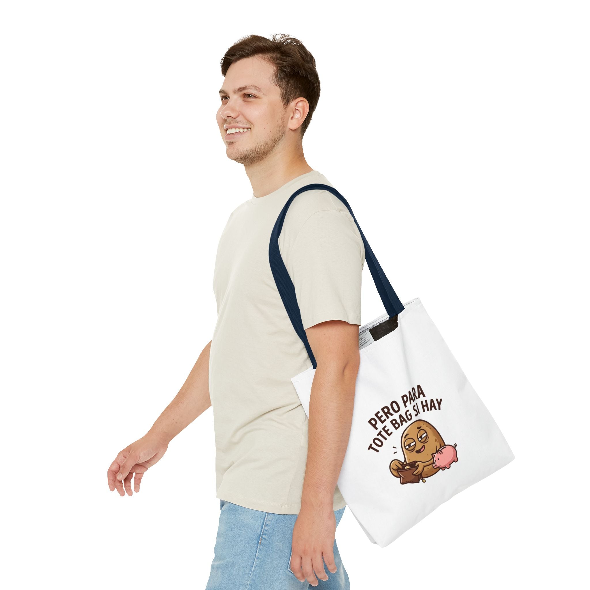 Funny Potato Meme Tote Bag, Couch Potato Gift, Polyester Everyday Carryall