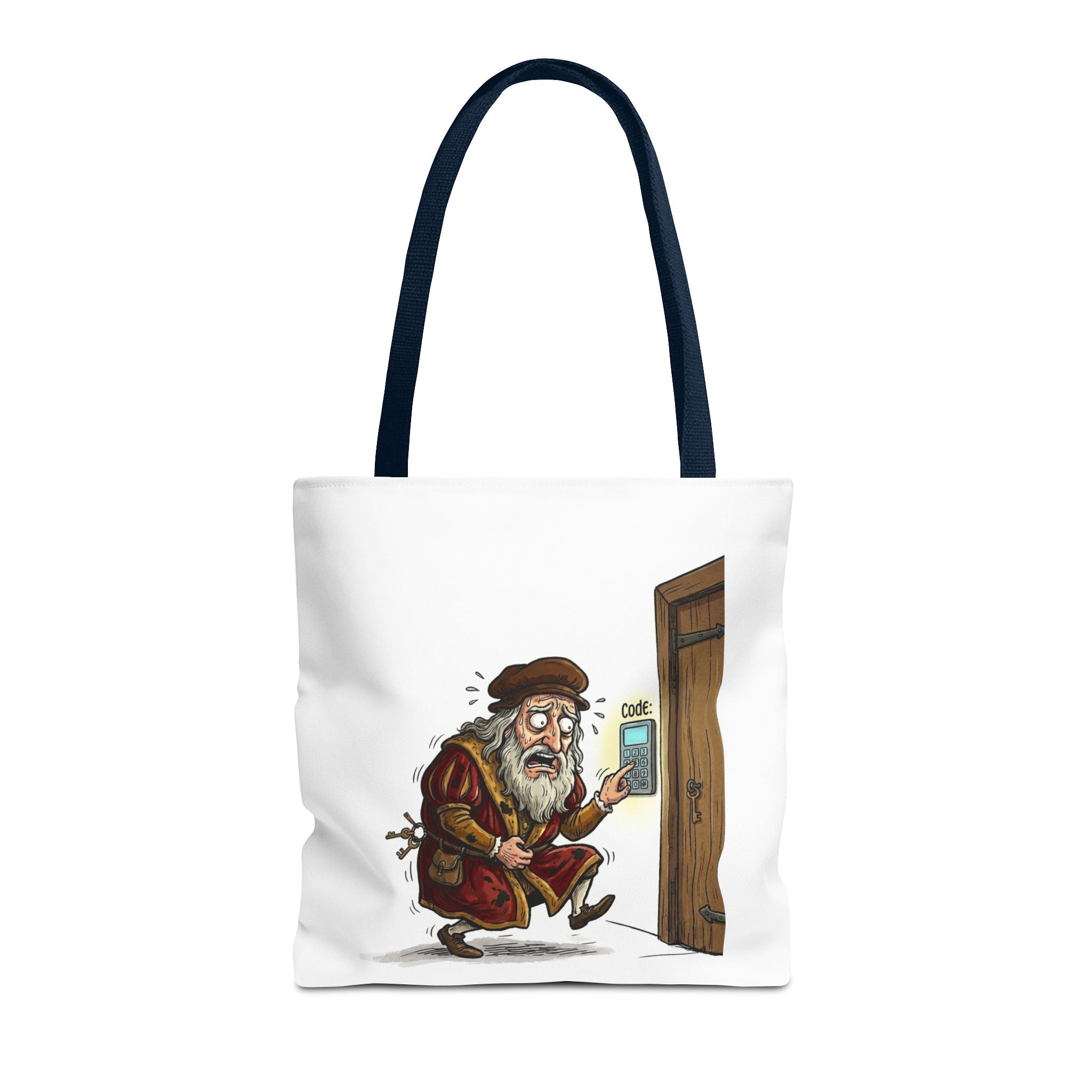 DaVinci Code Funny Tote Bag, Renaissance Art History Lover Gift
