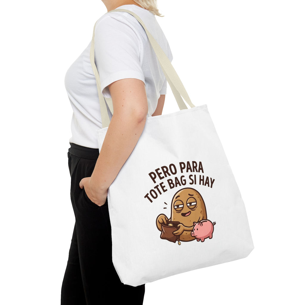 Funny Potato Meme Tote Bag, Couch Potato Gift, Polyester Everyday Carryall
