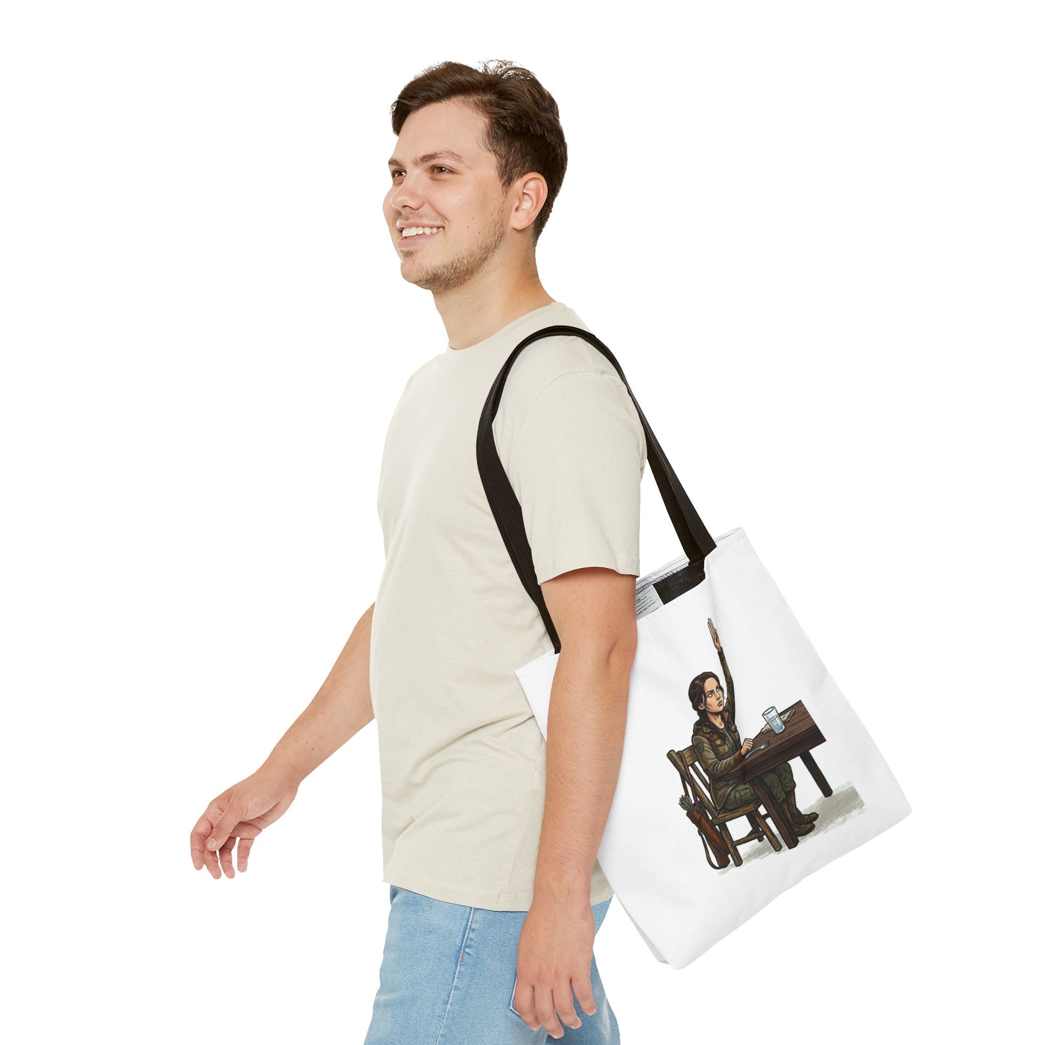 Tote Bag Juego de Hambre Meme, Bolso para el almuerzo oficina, Regalo divertido para compañeros de trabajo, Hunger Games Parody