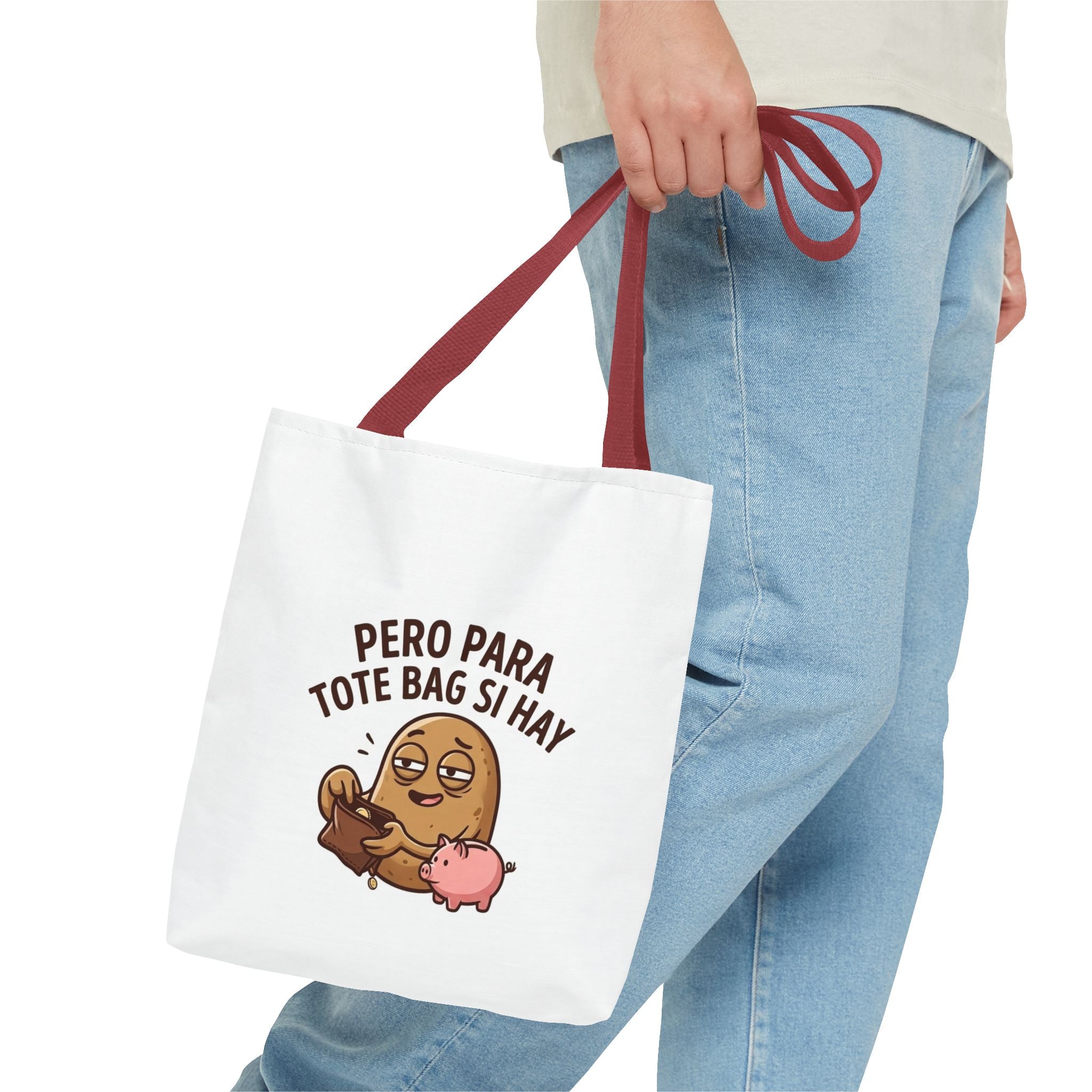 Funny Potato Meme Tote Bag, Couch Potato Gift, Polyester Everyday Carryall