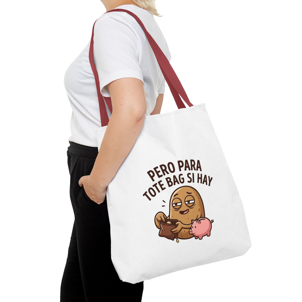 Funny Potato Meme Tote Bag, Couch Potato Gift, Polyester Everyday Carryall