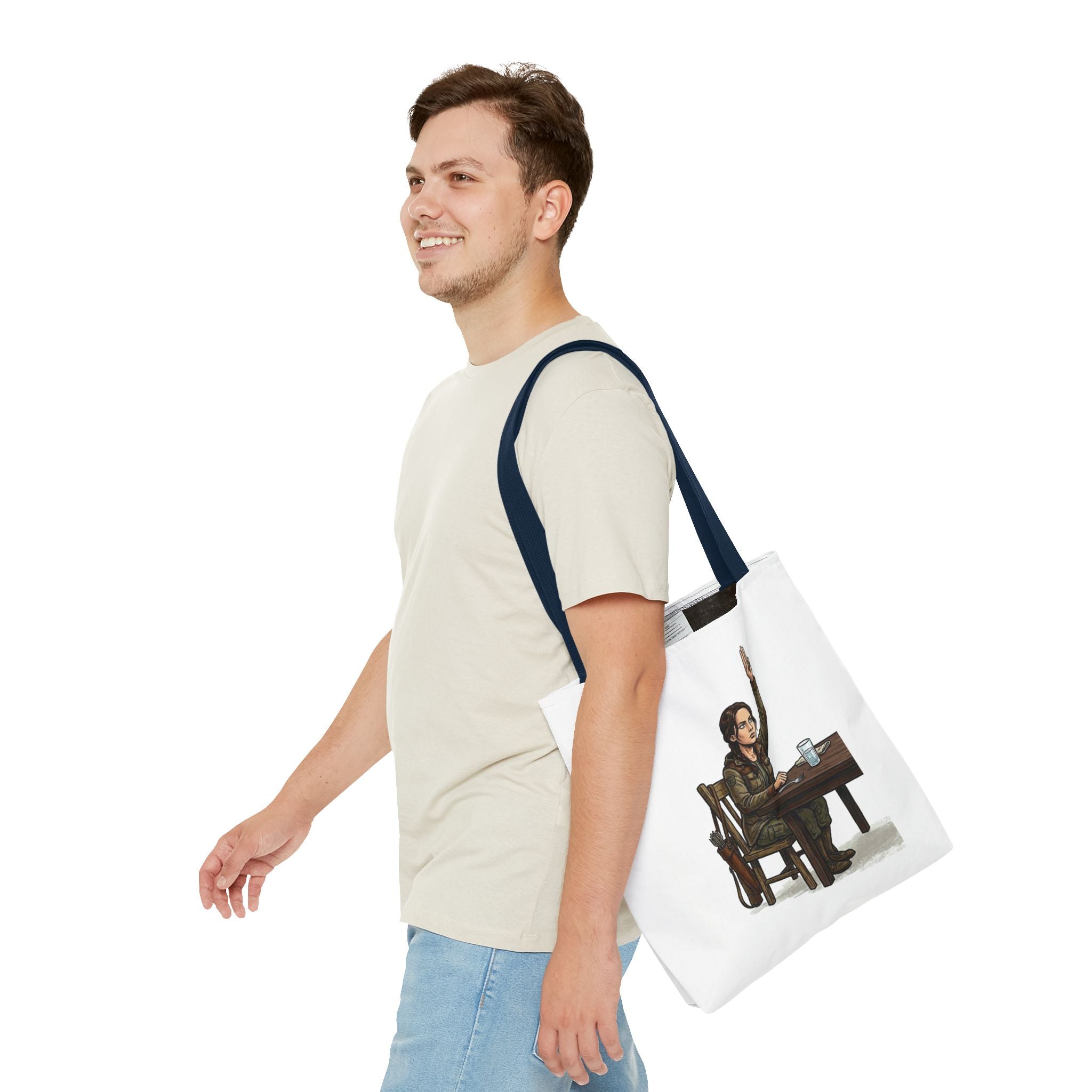 Tote Bag Juego de Hambre Meme, Bolso para el almuerzo oficina, Regalo divertido para compañeros de trabajo, Hunger Games Parody