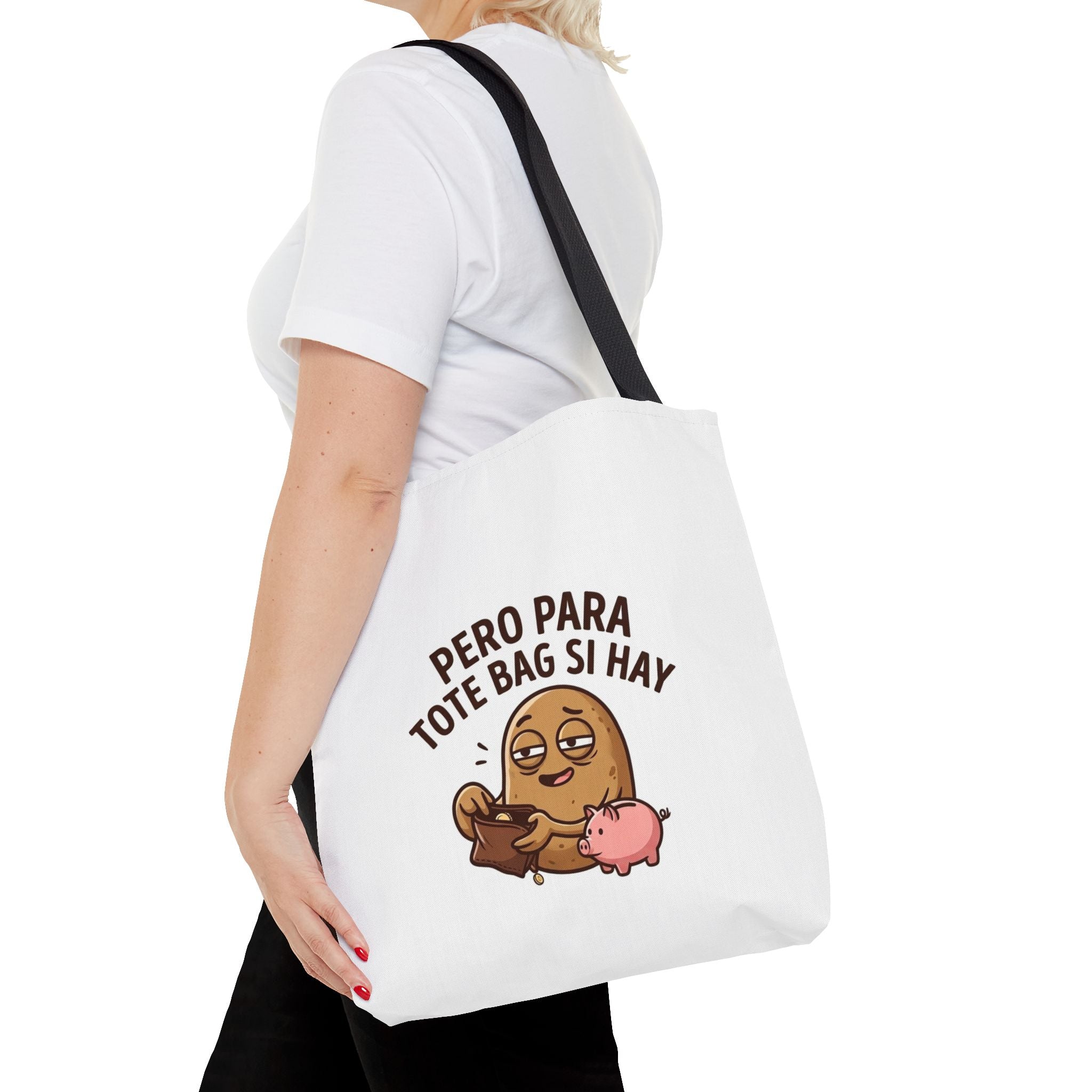 Funny Potato Meme Tote Bag, Couch Potato Gift, Polyester Everyday Carryall
