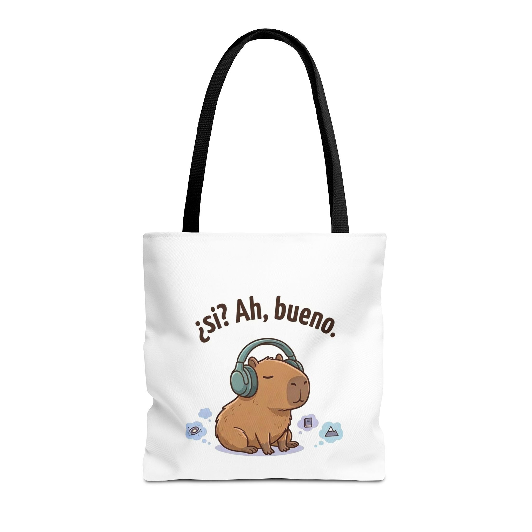 Capybara Tote Bag, ¿Ah, bueno? Meme, Zen Animal Cotton Tote