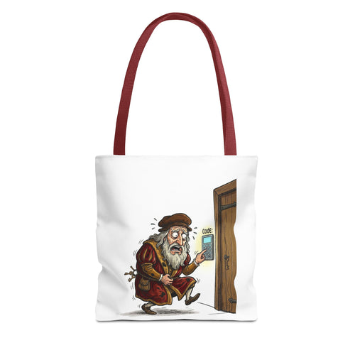 DaVinci Code Funny Tote Bag, Renaissance Art History Lover Gift