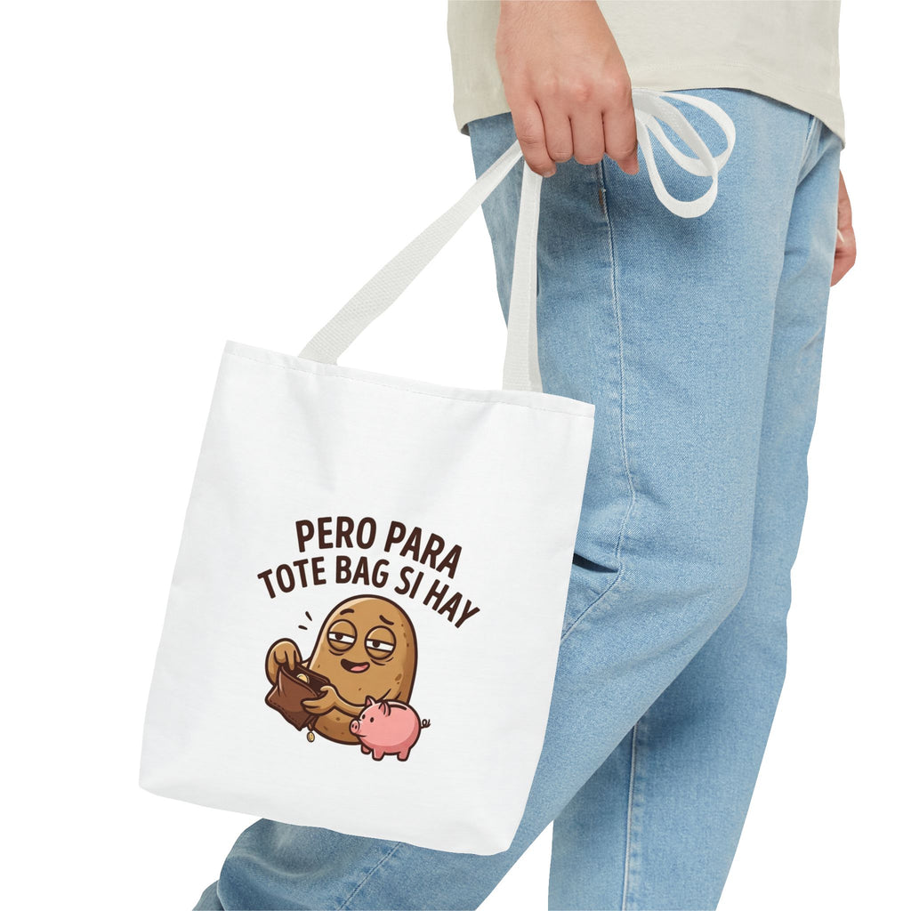Funny Potato Meme Tote Bag, Couch Potato Gift, Polyester Everyday Carryall