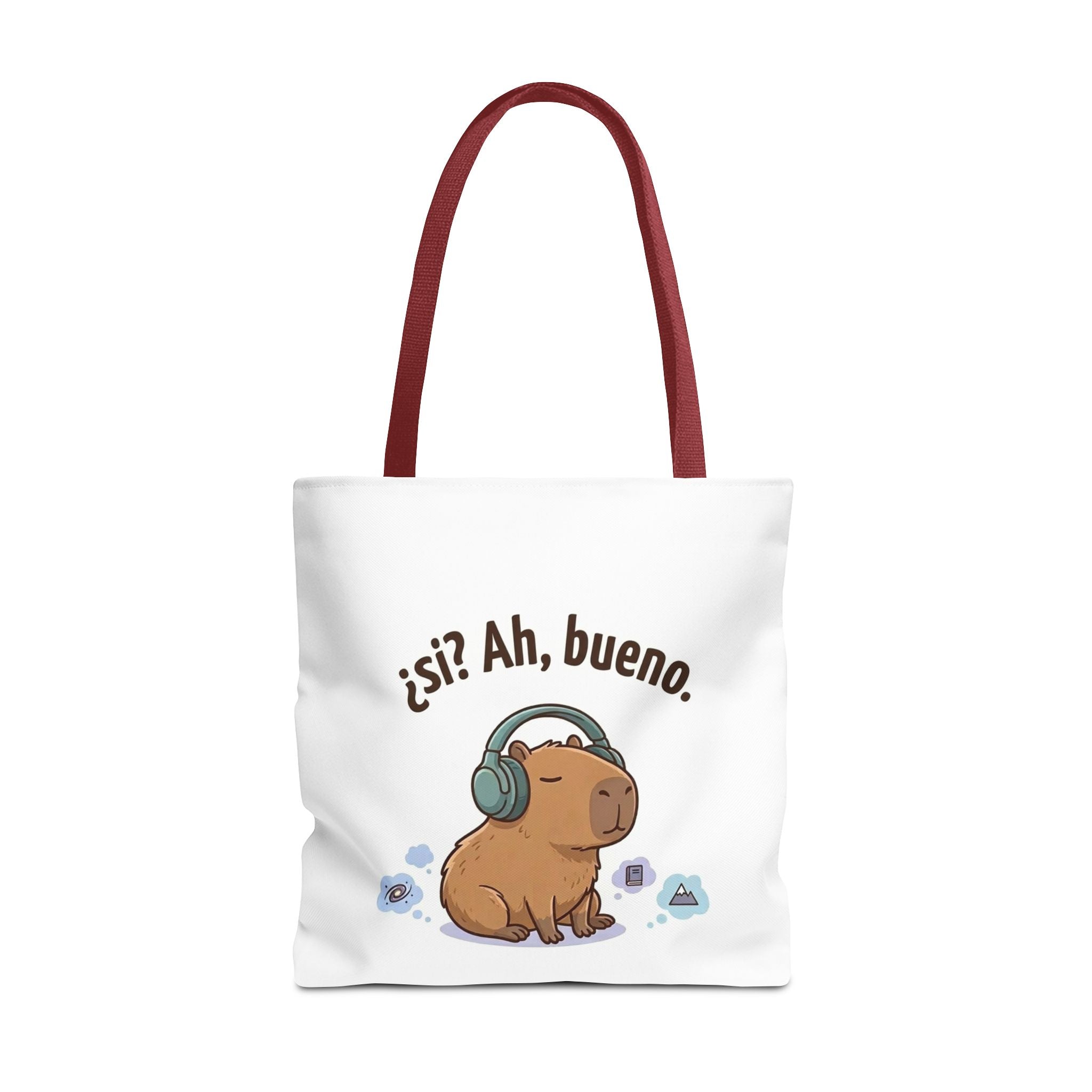 Capybara Tote Bag, ¿Ah, bueno? Meme, Zen Animal Cotton Tote