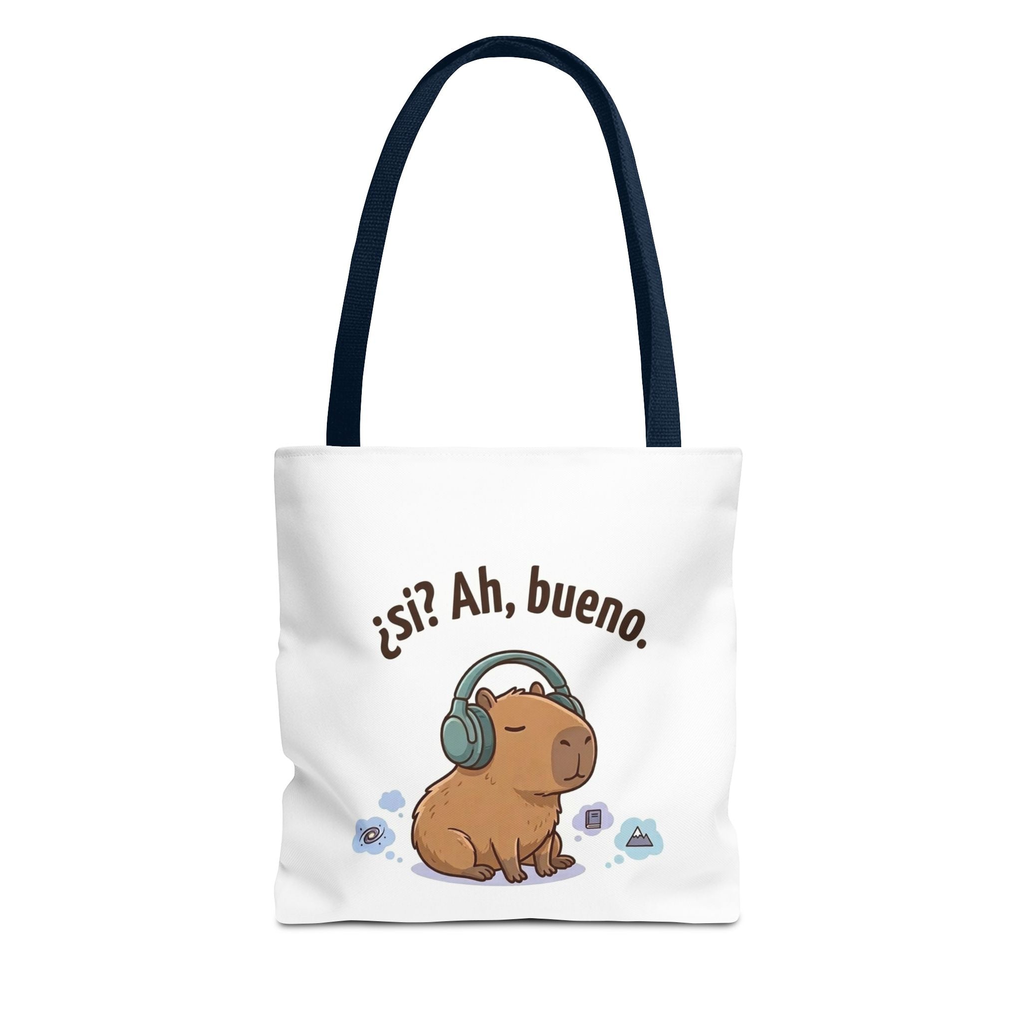 Capybara Tote Bag, ¿Ah, bueno? Meme, Zen Animal Cotton Tote