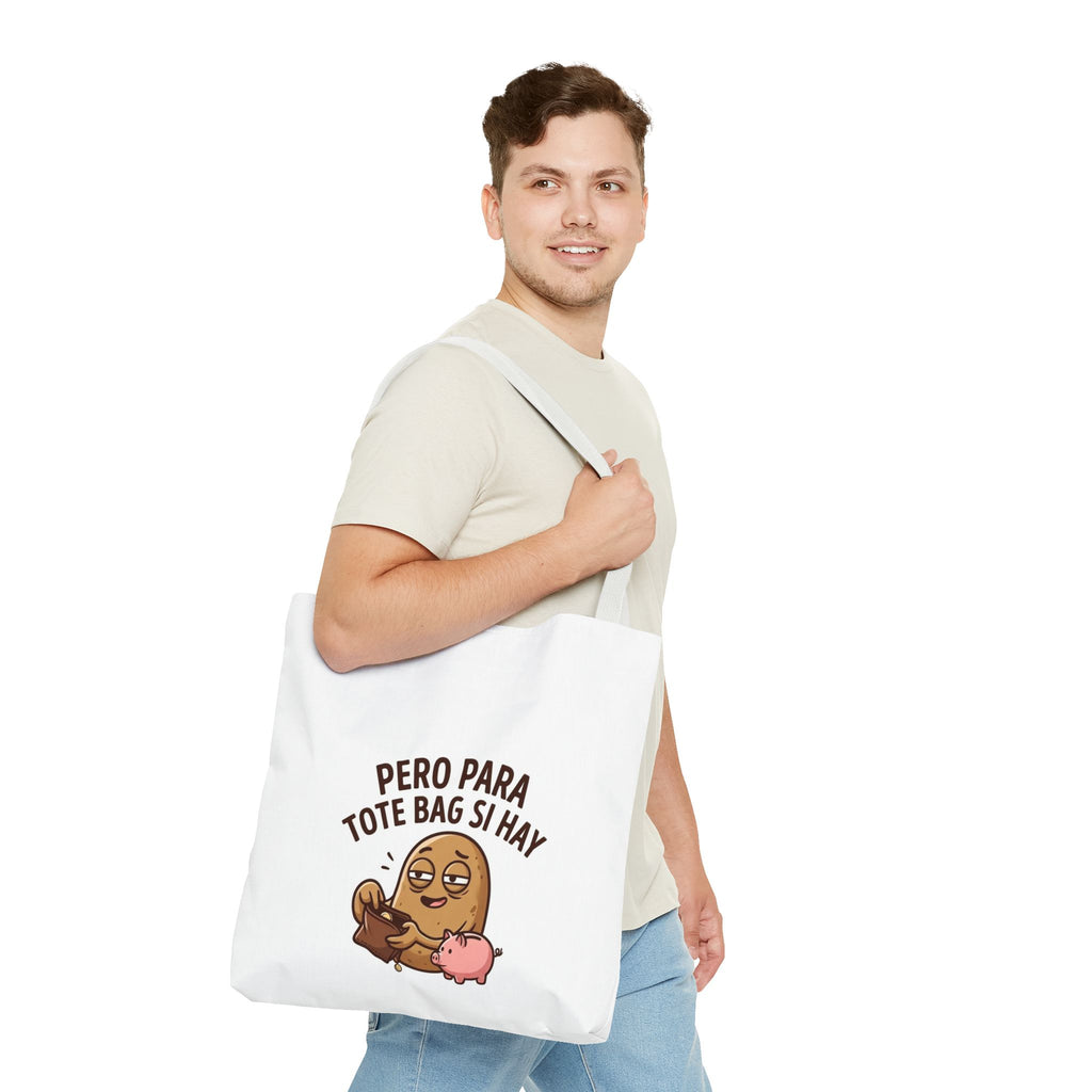 Funny Potato Meme Tote Bag, Couch Potato Gift, Polyester Everyday Carryall